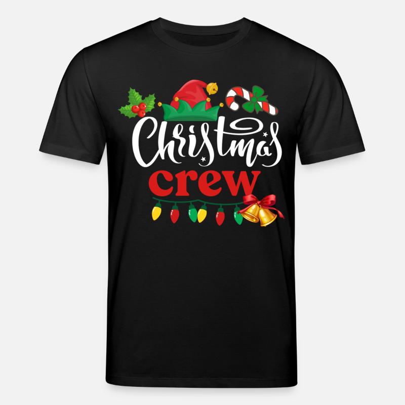 Weihnachts-Crew - Stanley/Stella Unisex Bio-T-Shirt CREATOR  - Schwarz