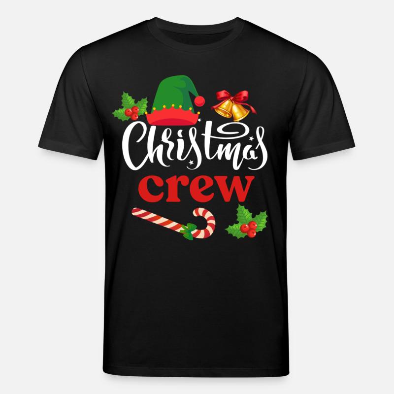 Weihnachts-Crew - Stanley/Stella Unisex Bio-T-Shirt CREATOR  - Schwarz