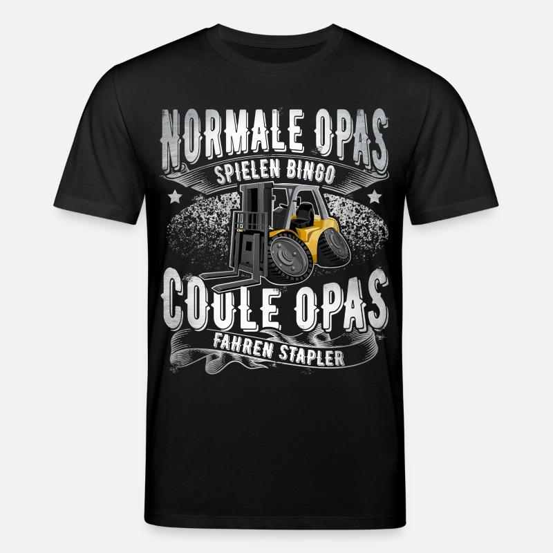 Conducteur de chariot élévateur Papi - T-shirt bio CREATOR Stanley/Stella Unisexe - noir