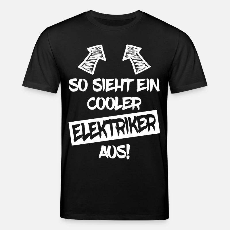Cooler Elektriker Lustiger Spruch Geschenk - Stanley/Stella Unisex Bio-T-Shirt CREATOR  - Schwarz