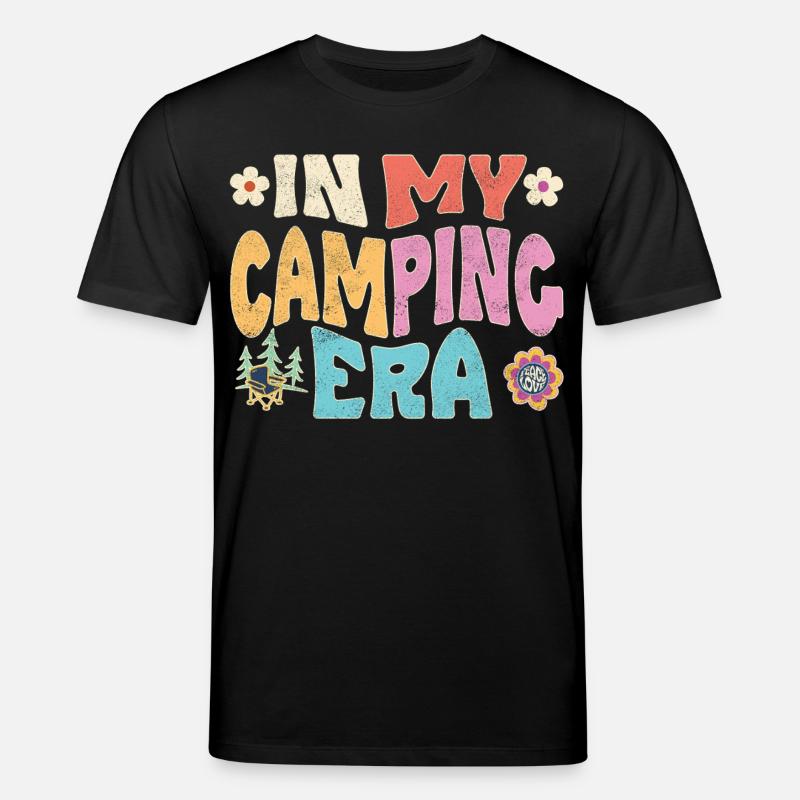 À l’époque du camping - T-shirt bio CREATOR Stanley/Stella Unisexe - noir