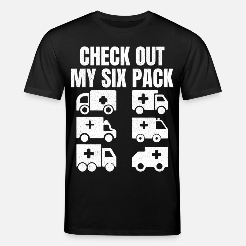 Check out my six pack - Stanley/Stella Unisex Bio-T-Shirt CREATOR  - Schwarz