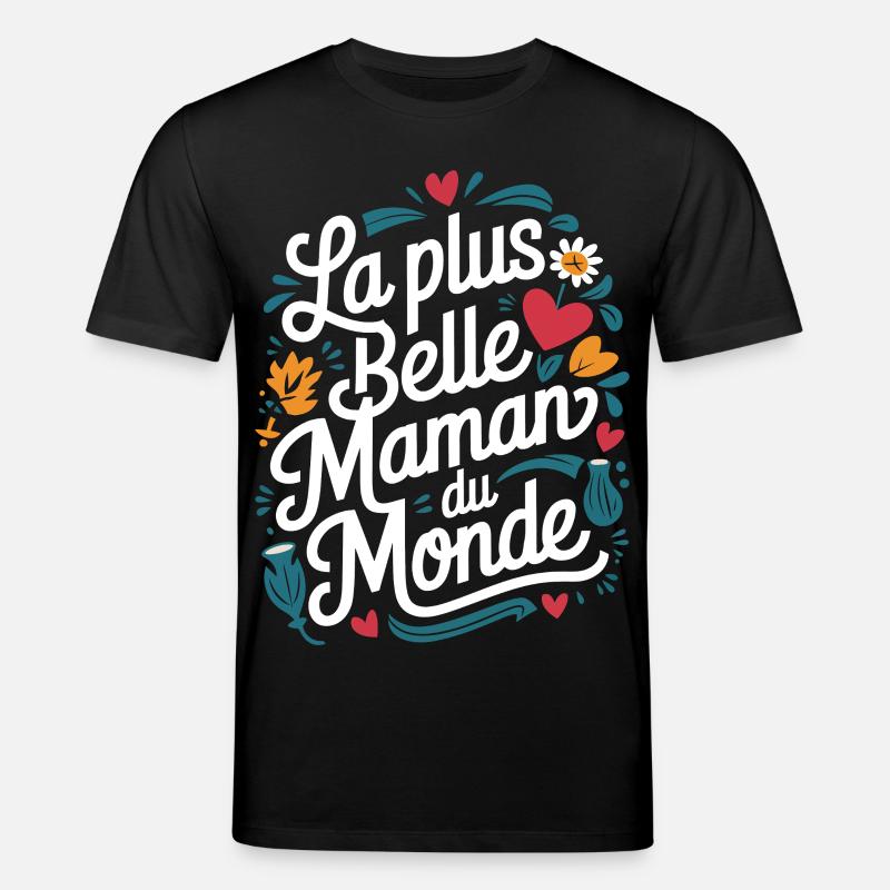 Die schönste Mama der Welt - Stanley/Stella Unisex Bio-T-Shirt CREATOR  - Schwarz