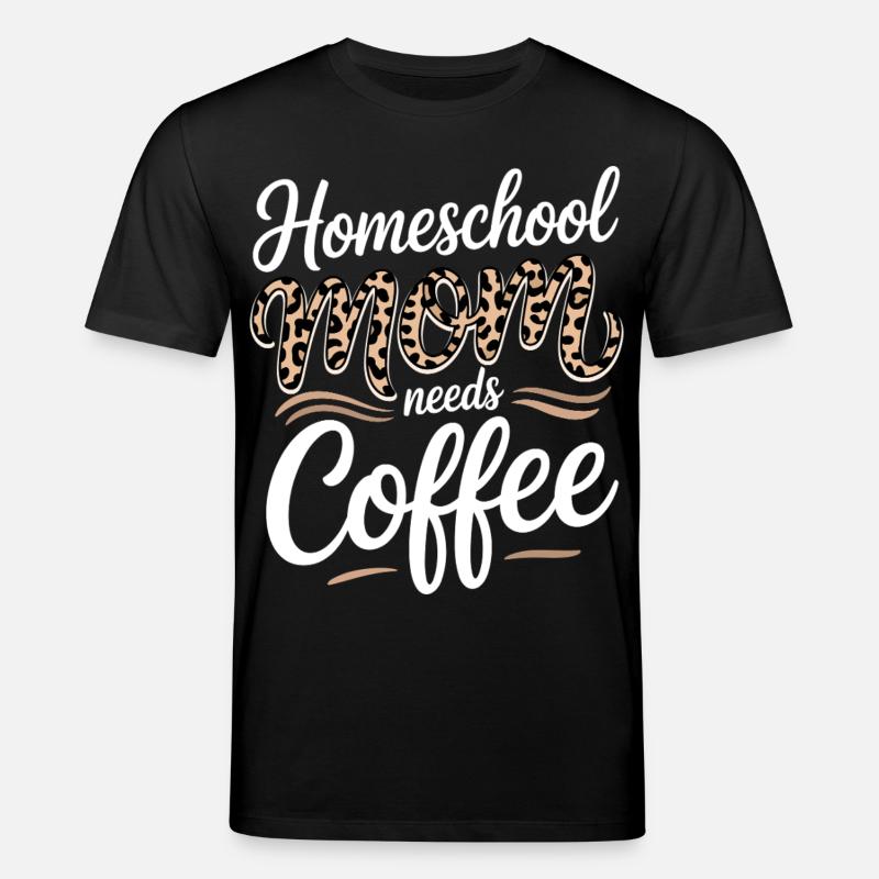 Homeschool-Mutter liebt Kaffee - Stanley/Stella Unisex Bio-T-Shirt CREATOR  - Schwarz