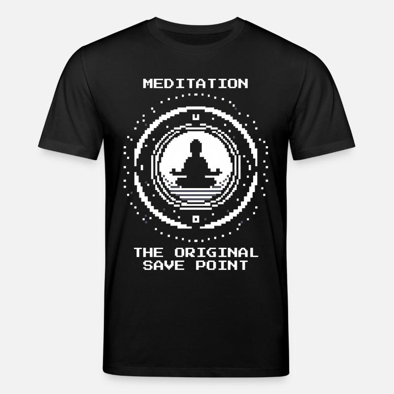Meditation: der Savepoint | Achtsamkeit, Zen - Stanley/Stella Unisex Bio-T-Shirt CREATOR  - Schwarz