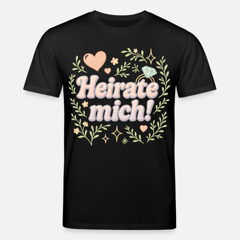 heirate mich / statement design - Stanley/Stella Unisex Bio-T-Shirt CREATOR  - Schwarz