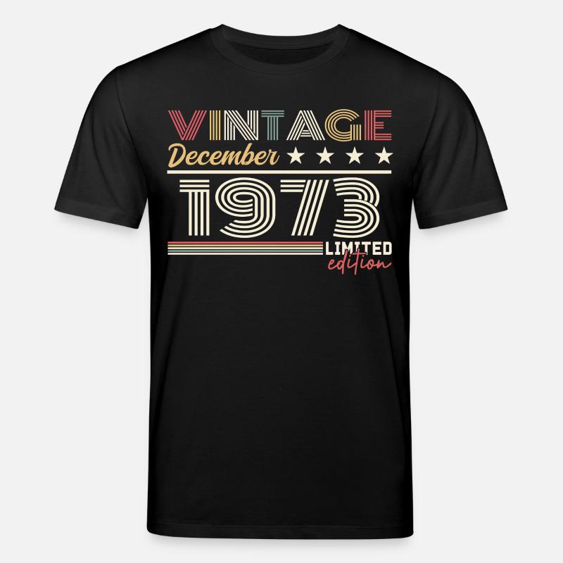 Dezember 1973 Geschenk - Stanley/Stella Unisex Bio-T-Shirt CREATOR  - Schwarz