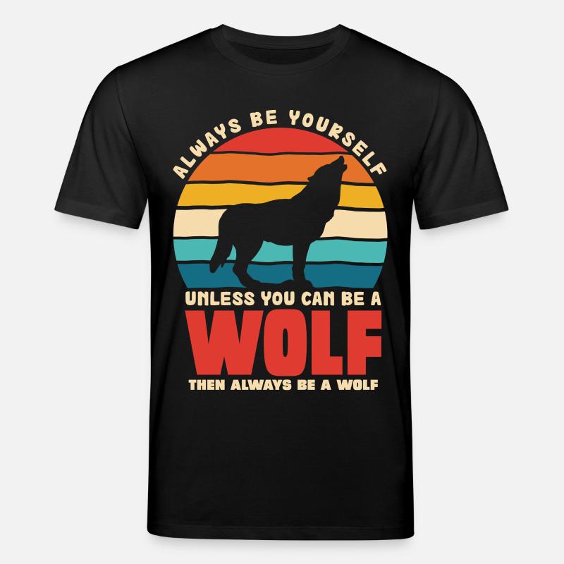 Wolfsruf: Sei Immer Du Selbst - Stanley/Stella Unisex Bio-T-Shirt CREATOR  - Schwarz