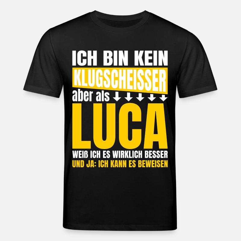 Luca Klugscheißer - Stanley/Stella Unisex Bio-T-Shirt CREATOR  - Schwarz