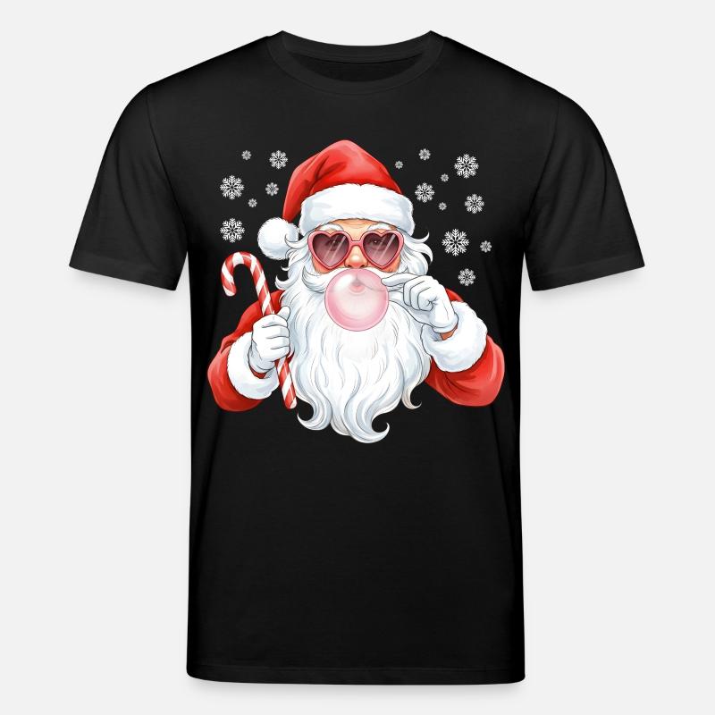 Père Noël Bubble Gum Rose - T-shirt bio CREATOR Stanley/Stella Unisexe - noir
