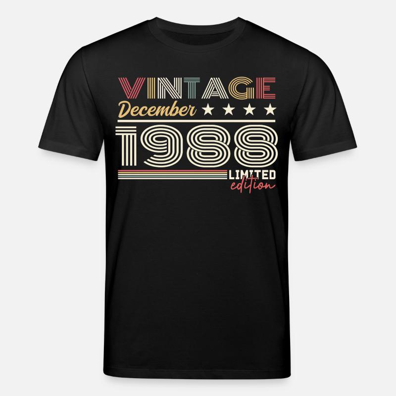 Geschenk Dezember 1988 - Stanley/Stella Unisex Bio-T-Shirt CREATOR - Schwarz