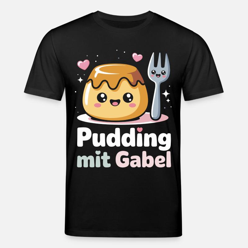 Pudding à la fourchette - T-shirt bio CREATOR Stanley/Stella Unisexe - noir