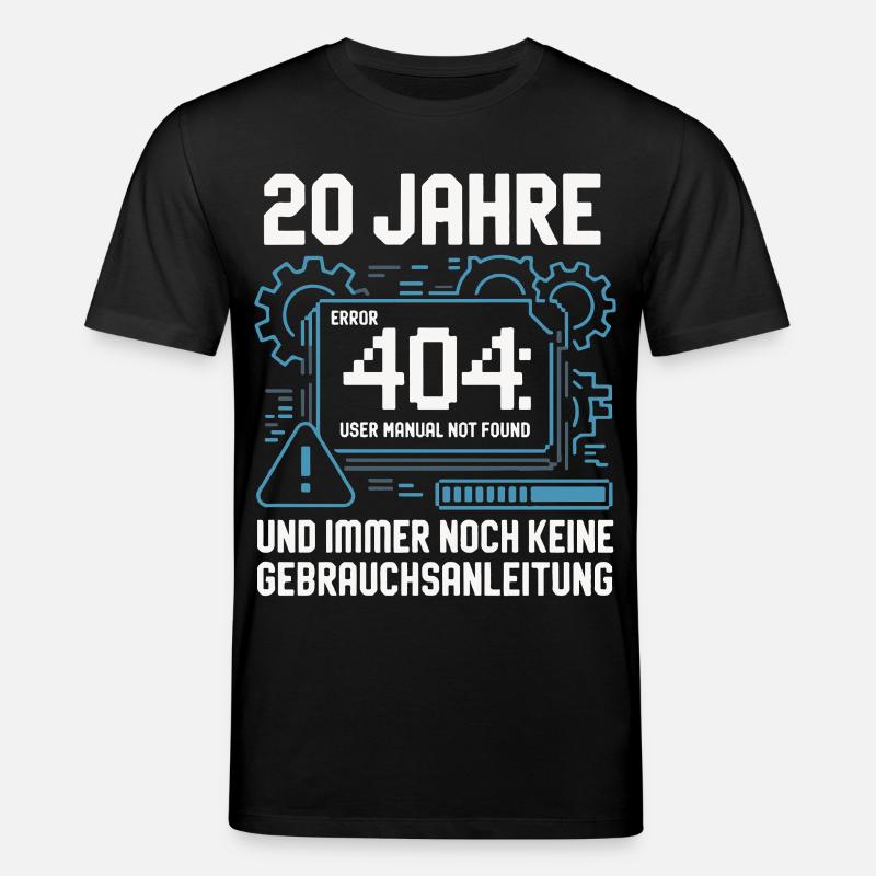 20 Jahre Technik 404 Fehler - Stanley/Stella Unisex Bio-T-Shirt CREATOR  - Schwarz