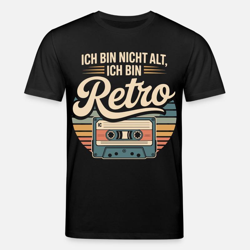Ich bin Retro Kassette - Stanley/Stella Unisex Bio-T-Shirt CREATOR  - Schwarz