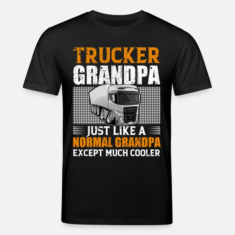 Chauffeur de camion Papi - T-shirt bio CREATOR Stanley/Stella Unisexe - noir