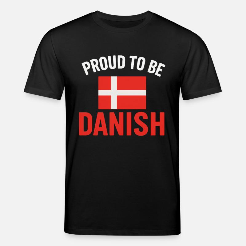 Fier de l’art du drapeau danois - T-shirt bio CREATOR Stanley/Stella Unisexe - noir