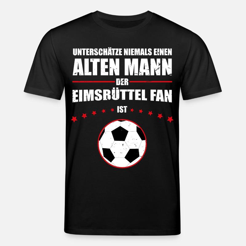 Alter Mann - Eimsbüttel Fußball Fan | Retro - Stanley/Stella Unisex Bio-T-Shirt CREATOR  - Schwarz