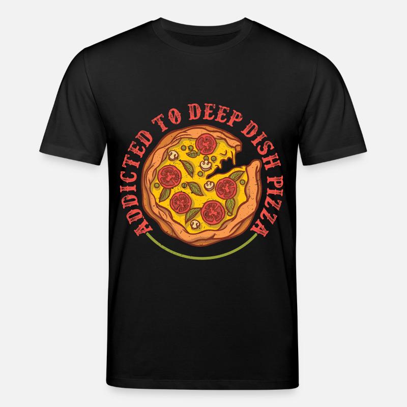 Deep Dish Pizza Chicargo - Stanley/Stella Unisex Bio-T-Shirt CREATOR  - Schwarz