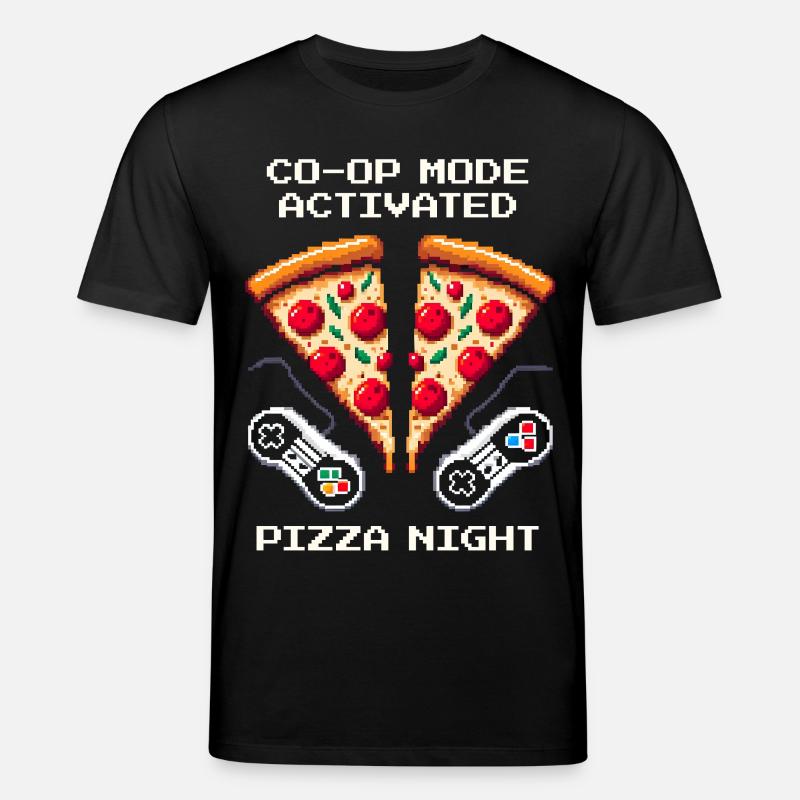Coop activé : Soirée pizza | Jeux multijoueurs - T-shirt bio CREATOR Stanley/Stella Unisexe - noir
