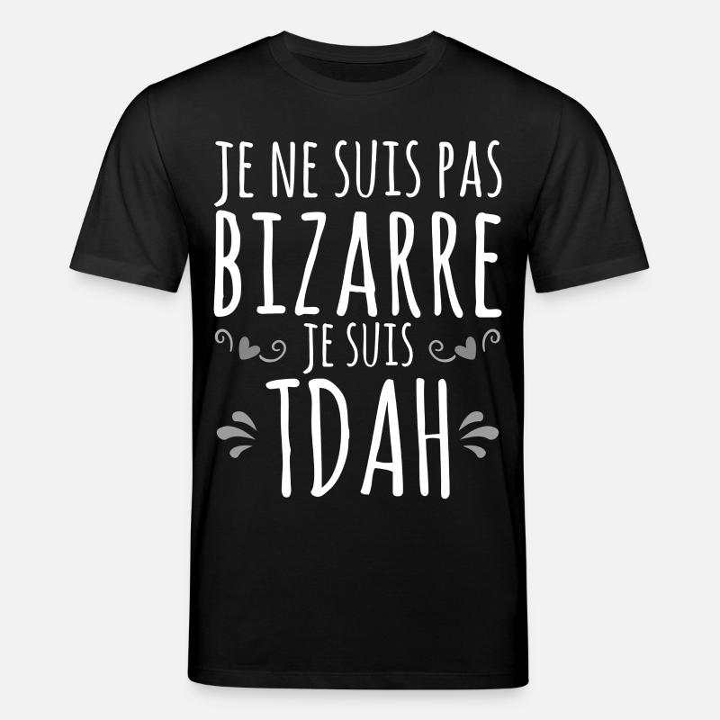 Ich bin ADHS - Hyperaktiv Impulsive Hyperaktivität - Stanley/Stella Unisex Bio-T-Shirt CREATOR  - Schwarz