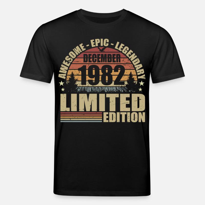 Dezember 1982 - Limitierte Auflage Dezember 1982 - Stanley/Stella Unisex Bio-T-Shirt CREATOR  - Schwarz