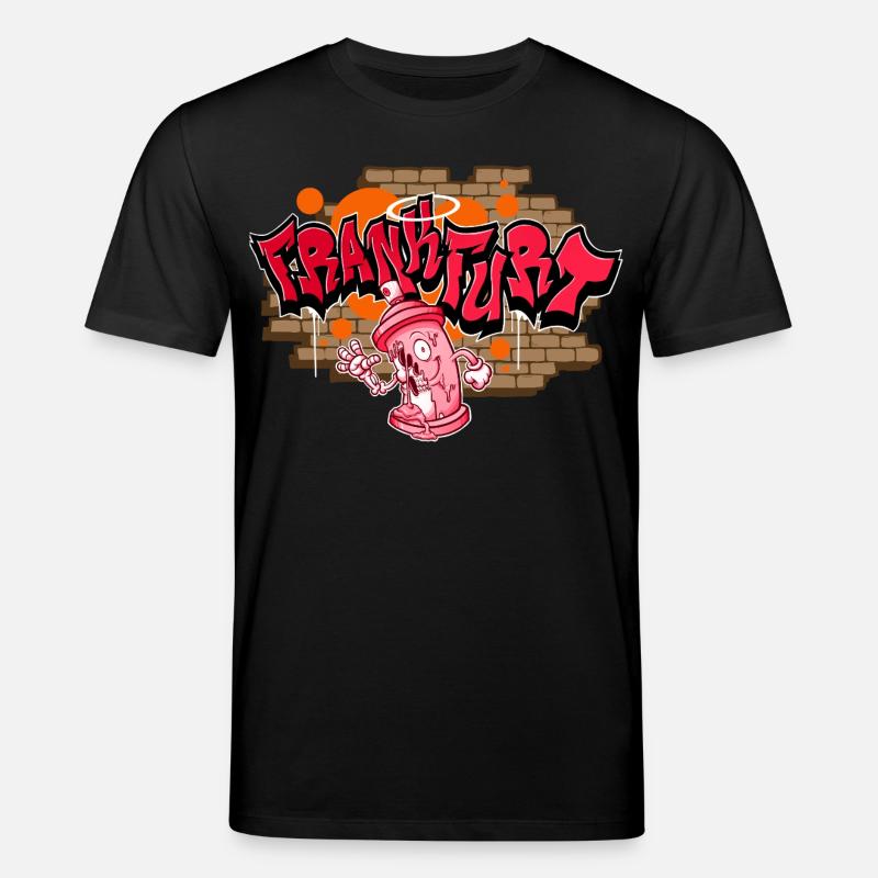 Frankfurt Graffiti - Stanley/Stella Unisex Bio-T-Shirt CREATOR  - Schwarz