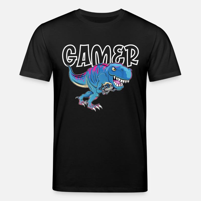 Gamer Gaming T_Rex - Stanley/Stella Unisex Bio-T-Shirt CREATOR  - Schwarz