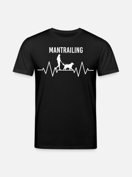 Mantrailing Heartbeat Herzschlag - Stanley/Stella CREATOR Unisex Organic T-Shirt - black