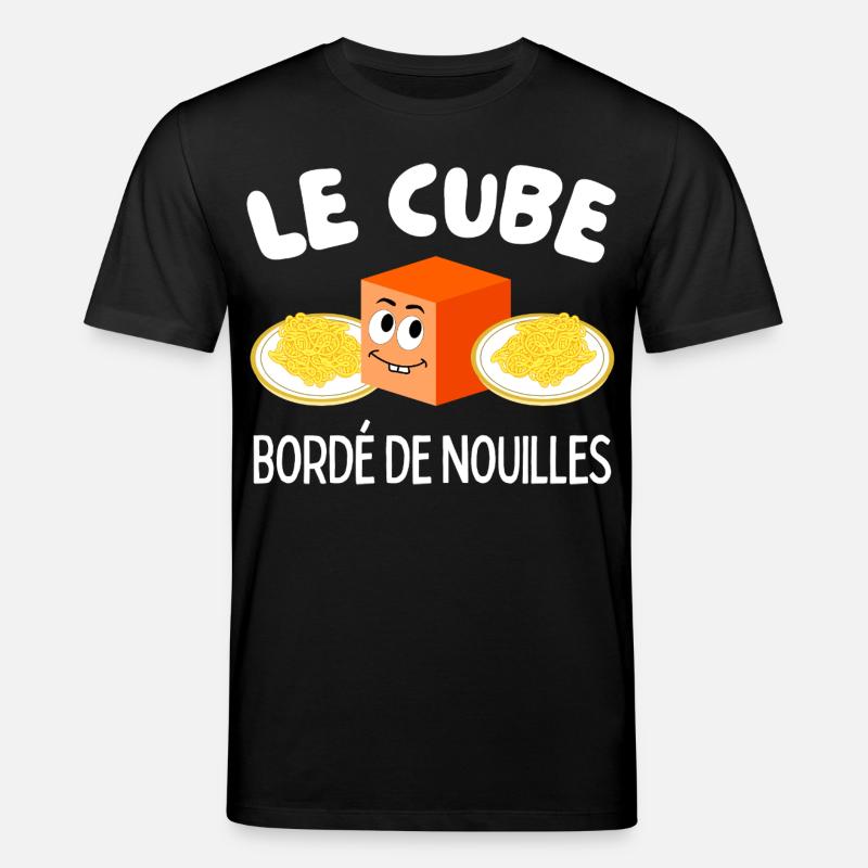 Le Cube Bordé de Nouilles - T-shirt bio CREATOR Stanley/Stella Unisexe - noir