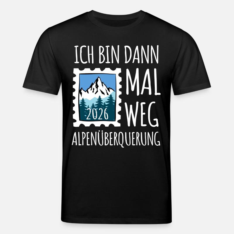 Alpen Überquerung 2026 - Wandern - Stanley/Stella Unisex Bio-T-Shirt CREATOR  - Schwarz