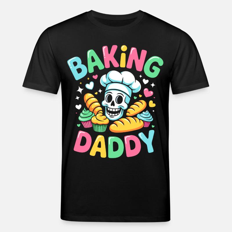 Backen Daddy Kochskull - Stanley/Stella Unisex Bio-T-Shirt CREATOR - Schwarz