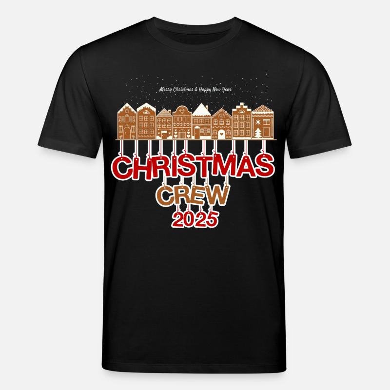 Weihnachtsmannschaft 2025 Lebkuchenhäuser - Stanley/Stella Unisex Bio-T-Shirt CREATOR  - Schwarz
