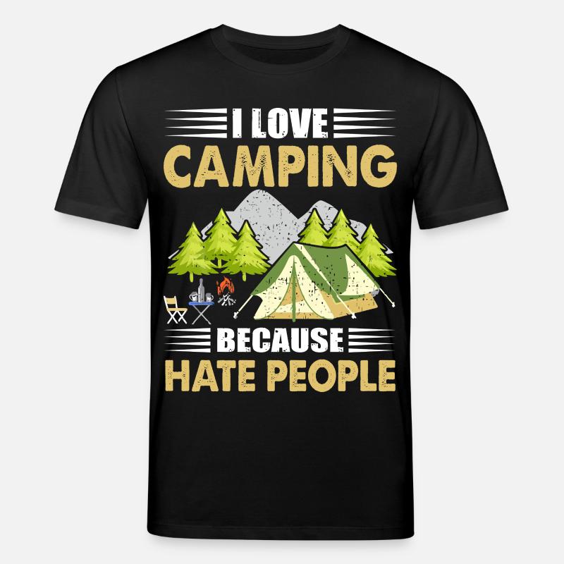 Camping - Stanley/Stella Unisex Bio-T-Shirt CREATOR  - Schwarz