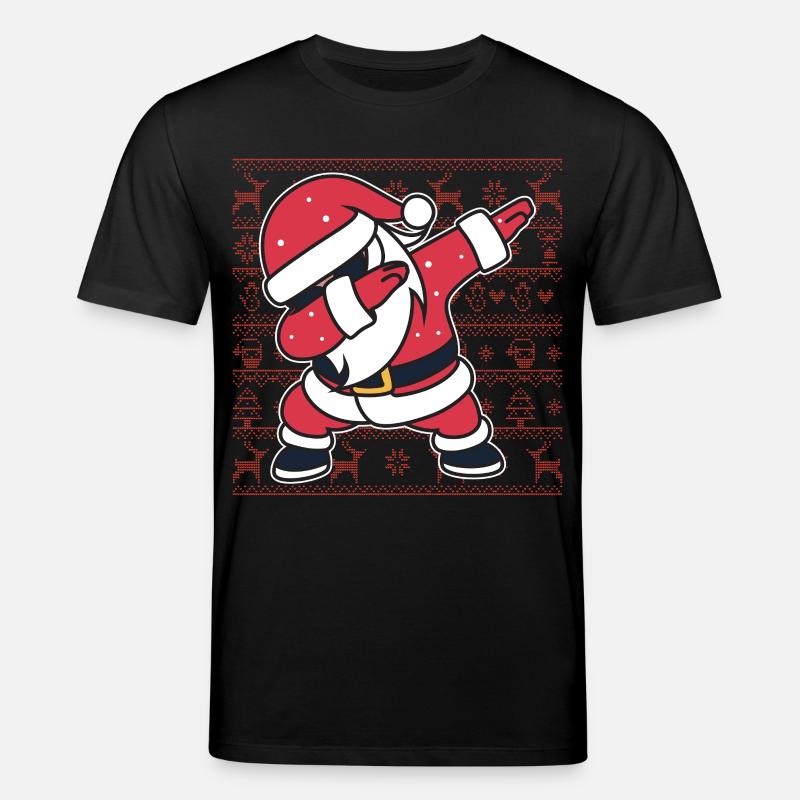 Weihnachts-Hässlicher Pullover Dab Santa's Weihnachtsgeschenk - Stanley/Stella Unisex Bio-T-Shirt CREATOR  - Schwarz