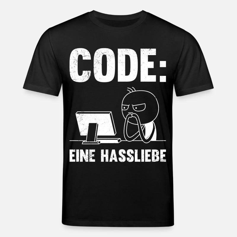 Codeur : UNE RELATION AMOUR-HAINE DRÔLE - T-shirt bio CREATOR Stanley/Stella Unisexe - noir
