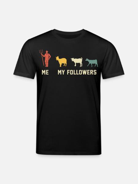 goat Me and my followers goats gift for goat lover - Stanley/Stella CREATOR Unisex Organic T-Shirt - black