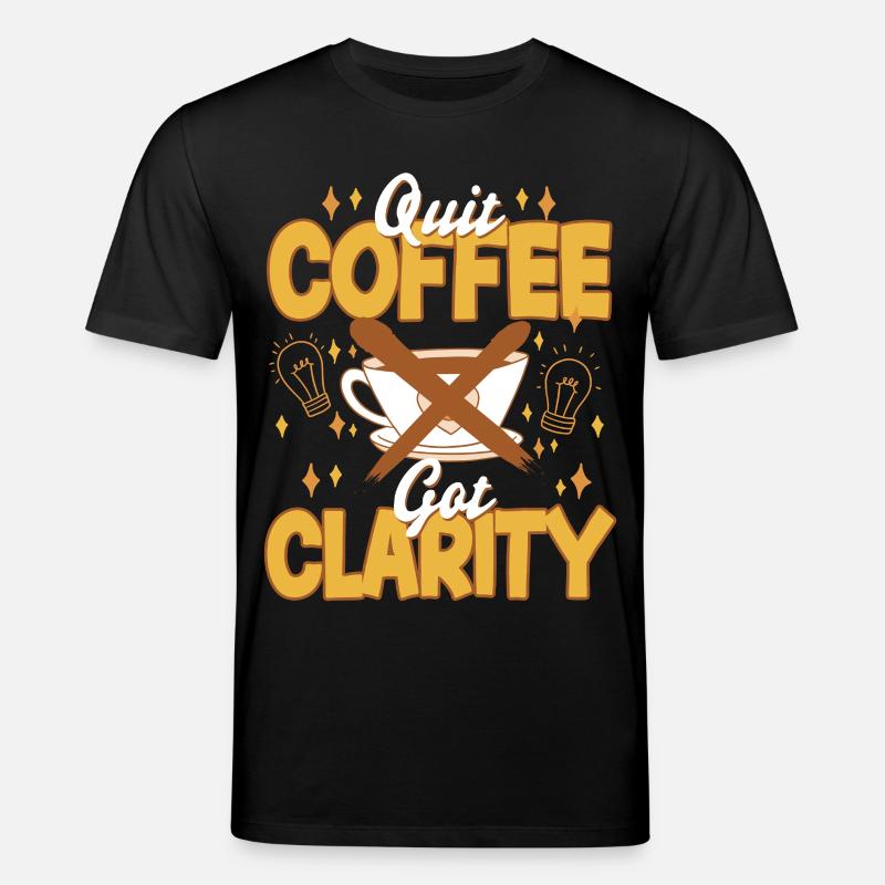 Coffee withdrawal decaffeinated ex-coffee drinker - Stanley/Stella CREATOR Unisex Organic T-Shirt - black
