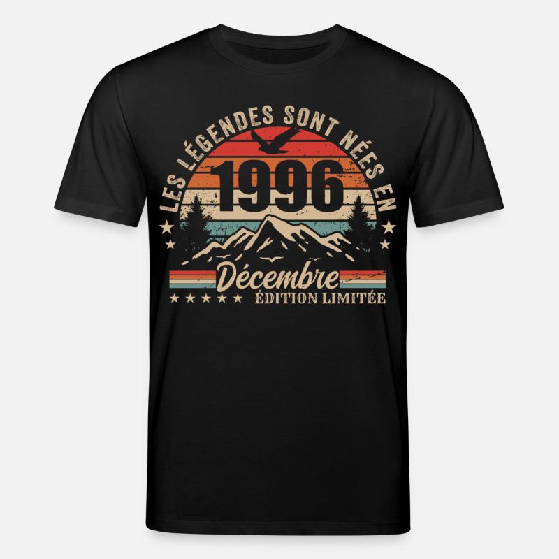 Retro Dezember 1996 – 29. Jubiläumsgeschenk - Stanley/Stella Unisex Bio-T-Shirt CREATOR  - Schwarz