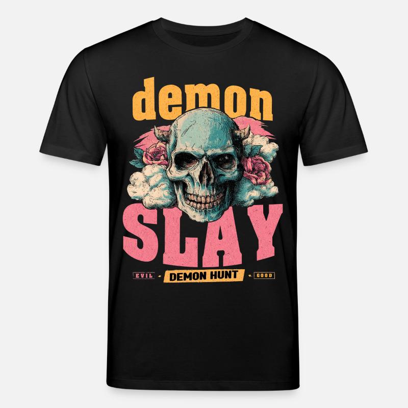 Dämonenjäger Schädel - Stanley/Stella Unisex Bio-T-Shirt CREATOR  - Schwarz