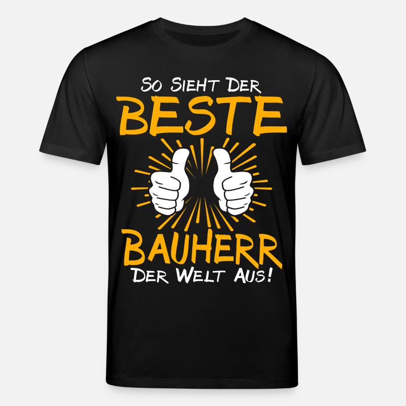 Idée cadeau constructeur - T-shirt bio CREATOR Stanley/Stella Unisexe - noir