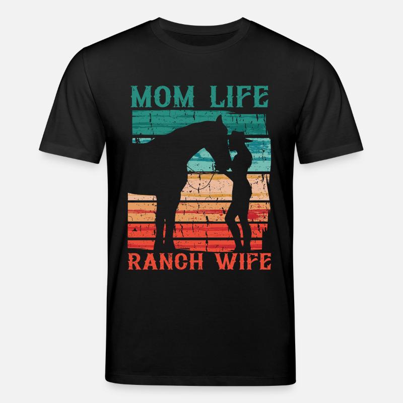 Ehefrau eines Bauern Mutter - Stanley/Stella Unisex Bio-T-Shirt CREATOR  - Schwarz