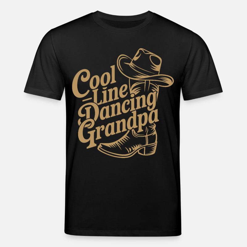 Coole Line-Dance Großvater - Stanley/Stella Unisex Bio-T-Shirt CREATOR  - Schwarz