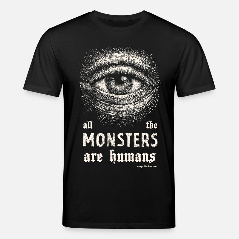 Monsters Are Humans - Stanley/Stella Unisex Bio-T-Shirt CREATOR - Schwarz