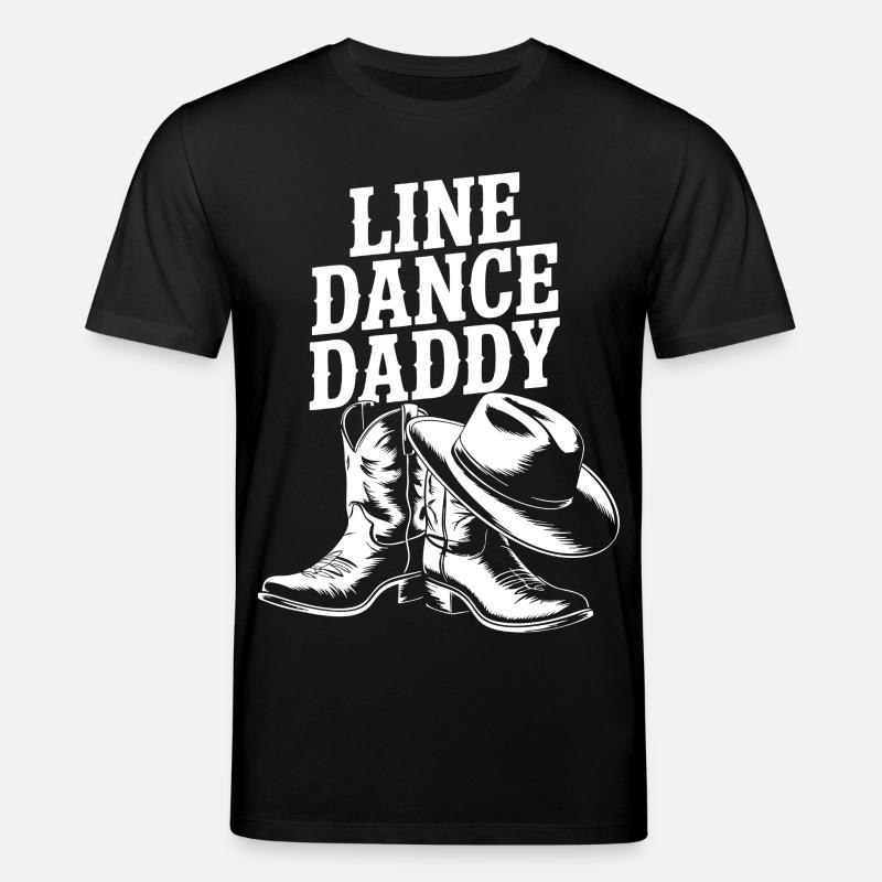Line Dance Daddy Boots - Stanley/Stella CREATOR Unisex Organic T-Shirt - black