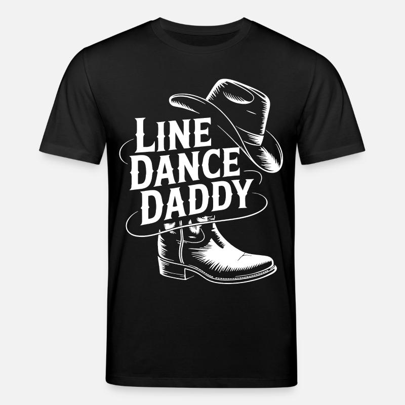 Line Dance Daddy Cowboystil - Stanley/Stella Unisex Bio-T-Shirt CREATOR - Schwarz