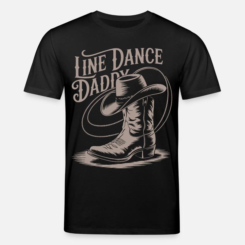 Line Dance Daddy - Stanley/Stella Unisex Bio-T-Shirt CREATOR  - Schwarz