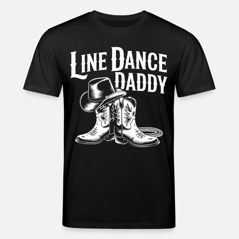 Line Dance Daddy Western Boots - Stanley/Stella CREATOR Unisex Organic T-Shirt - black