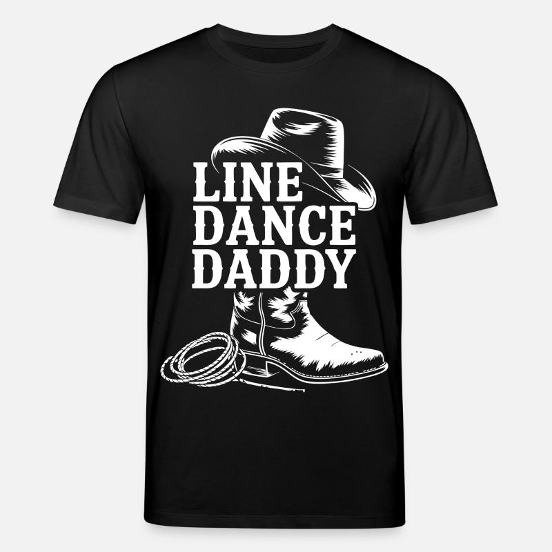Cowboy Line Dance Daddy Motiv - Stanley/Stella Unisex Bio-T-Shirt CREATOR - Schwarz