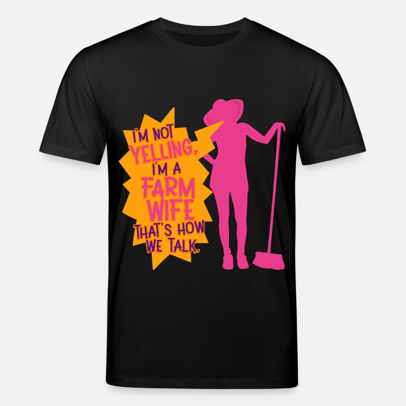 Ehefrau eines Bauern Mutter - Stanley/Stella Unisex Bio-T-Shirt CREATOR  - Schwarz