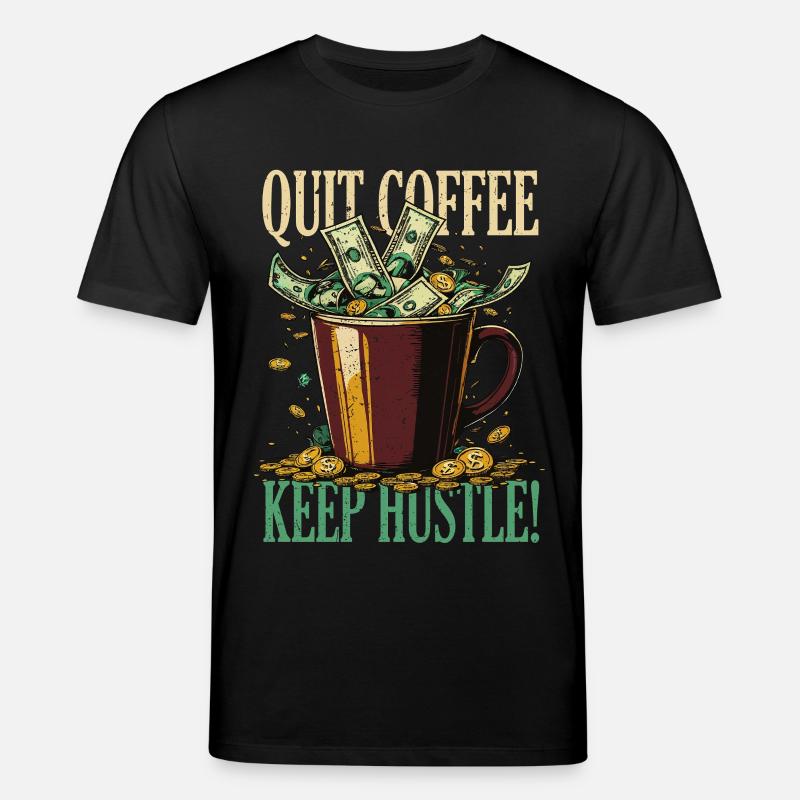 Coffee withdrawal decaffeinated ex-coffee drinker - Stanley/Stella CREATOR Unisex Organic T-Shirt - black